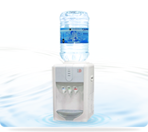 桶裝水飲水機桌上型-鮮喝水壓縮機製冷熱桌上型飲水機，節省空間且滿足冰溫熱多重需求